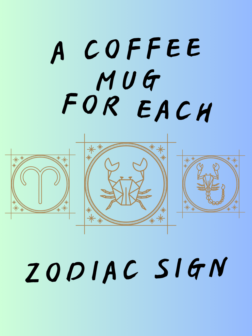 A coffee mug for each zodiac sign